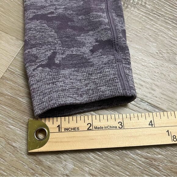 Gymshark Leggings Small Purple Mauve Camo Seamless High Waist Workout - Picture 5 of 7